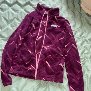 Girl’s Columbia zip up fleece 🩷